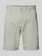 Tommy Jeans Shorts in unifarbenem Design Modell 'SCANTON' in Oliv, Grö...
