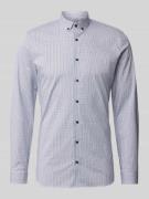 OLYMP No. Six Super Slim Fit Business-Hemd mit Button-Down-Kragen in B...