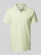 Lindbergh Slim Fit Poloshirt mit Umlegekragen in Mint, Größe M