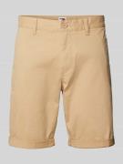 Tommy Jeans Shorts in unifarbenem Design Modell 'SCANTON' in Sand, Grö...