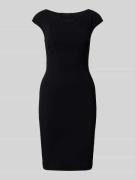Patrizia Pepe Knielanges Kleid mit Kappärmeln in Black, Größe XS