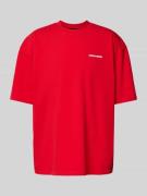Pegador Oversized T-Shirt mit Label-Print in Rot, Größe XS