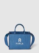 FURLA Tote Bag mit Label-Detail Modell 'OPPORTUNITY' in Jeansblau, Grö...