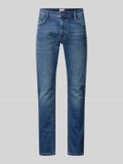Mustang Slim Fit Jeans mit Label-Patch Modell 'OREGON' in Blau, Größe ...