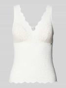 Skiny Unterhemd mit Ausbrenner-Effekt Modell 'WONDERFULACE' in Weiss, ...