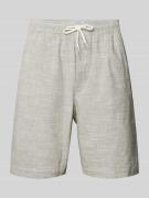 REVIEW Shorts mit elastischem Bund in Oliv, Größe XS