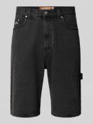 REVIEW Jeansshorts mit Stitchings in Black, Größe S