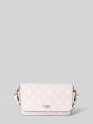 Guess Crossbody Bag mit Allover-Label-Print Modell 'LORALEE' in Rosa, ...