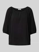 Marc O'Polo T-Shirt in unifarbenem Design mit 3/4-Arm in Black, Größe ...
