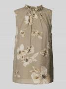 Jake*s Collection Bluse mit floralem Print in Mud, Größe 32