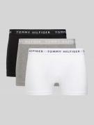 Tommy Hilfiger Trunks mit elastischem Logo-Bund im 3er-Pack in Mittelg...