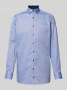 OLYMP Modern Fit Business-Hemd mit Button-Down-Kragen in Blau, Größe 3...