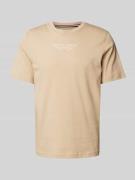 Jack & Jones Premium T-Shirt mit Label-Print in Sand, Größe XL