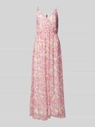 Vero Moda Midikleid mit floralem Allover-Print Modell 'SMILLA' in Pink...