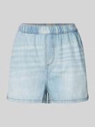 Jake*s Casual Regular Fit Jeansshorts mit elastischem Bund in Hellblau...