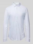 Desoto Slim Fit Business-Hemd mit Allover-Muster in Weiss, Größe S