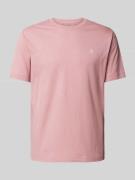 Marc O'Polo T-Shirt mit Label-Print in Rose, Größe M