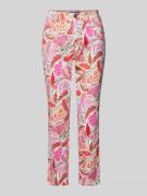 Gardeur Slim Fit Hose mit floralem Allover-Print Modell 'ZURI' in Pink...