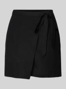 Vero Moda High Waist Minirock mit Bindegürtel Modell 'MYMILO' in Black...