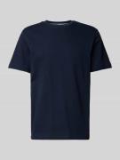Tom Tailor T-Shirt mit Strukturmuster in Dunkelblau, Größe M