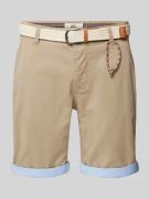 Redefined Rebel Regular Fit Shorts mit Gürtel in Flecht-Optik Modell '...