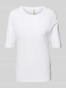 Soyaconcept T-Shirt mit Rundhalsausschnitt Modell 'Babette' in Weiss, ...