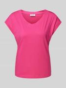 Esprit T-Shirt mit Kappärmeln in Pink, Größe XL