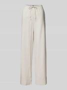 Vero Moda High Waist Hose mit Streifenmuster Modell 'GILI' in Beige, G...