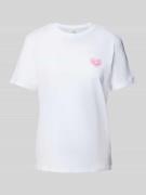 Only T-Shirt mit Motiv-Print Modell 'LUCIA' in Weiss, Größe XS