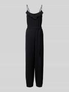 Only Jumpsuit mit Bindegürtel Modell 'CALI' in Black, Größe S