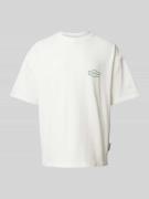 No Bystanders T-Shirt mit Label-Print in Weiss, Größe S
