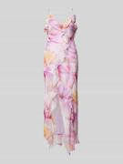 Mango Midikleid mit floralem Allover-Print Modell 'AZALEA' in Lila, Gr...