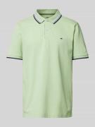 Fynch-Hatton Regular Fit Poloshirt mit Kontraststreifen in Hellgruen M...