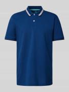 Fynch-Hatton Regular Fit Poloshirt mit Kontraststreifen in Dunkelblau,...