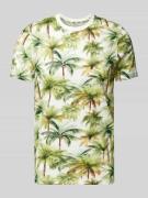 MCNEAL T-Shirt mit Allover-Muster in Apfel, Größe S