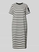 comma Casual Identity T-Shirt-Kleid mit Streifenmuster in Black, Größe...