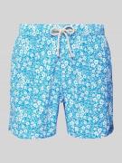 MC2 Saint Barth Badehose mit floralem Muster in Bleu, Größe XXL