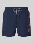 Jack & Jones Badehose mit elastischem Bund Modell 'FIJI' in Dunkelblau...