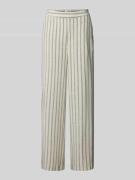 Object Straight Leg Stoffhose mit Streifenmuster Modell 'Sanne' in Bei...