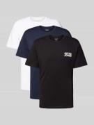 Jack & Jones T-Shirt mit Label-Print Modell 'CORP' in Black, Größe S