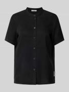 Marc O'Polo Denim Bluse mit Strukturmuster in Black, Größe XS