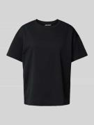 Review T-Shirt mit überschnittenen Schultern in Black, Größe XS