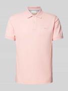 Gant Regular Fit Poloshirt mit Label-Stitching in Pink, Größe S
