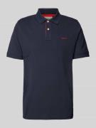 Gant Regular Fit Poloshirt mit Label-Stitching in Marine, Größe M