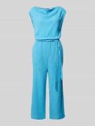 s.Oliver BLACK LABEL Jumpsuit mit Strukturmuster in Hellblau, Größe 46