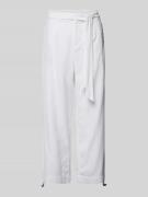 s.Oliver RED LABEL Wide Leg Leinenhose mit verkürztem Schnitt in Weiss...