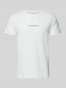 Lindbergh T-Shirt mit Label-Print Modell 'Copenhagen' in Hellblau, Grö...