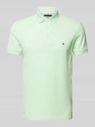 Tommy Hilfiger Poloshirt mit Label-Stitching in Mint, Größe L