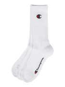 CHAMPION Socken mit Label-Detail im 3er-Pack Modell 'Crew Socks' in We...