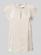 Calvin Klein Womenswear Blusenshirt mit Schlüsselloch-Ausschnitt in Du...